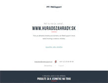 Tablet Screenshot of huradozahrady.sk